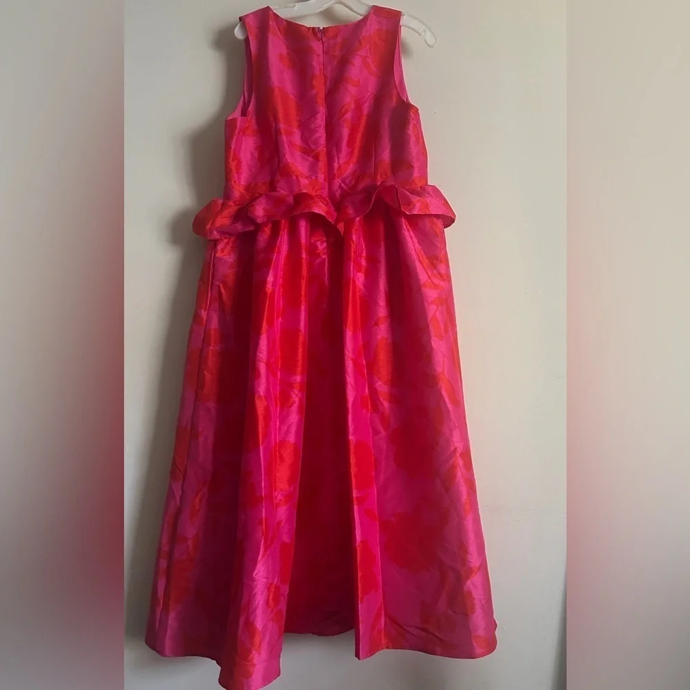Kate Spade Target Women’s Midi Dress Rose Floral Pink Red Plus Size 18